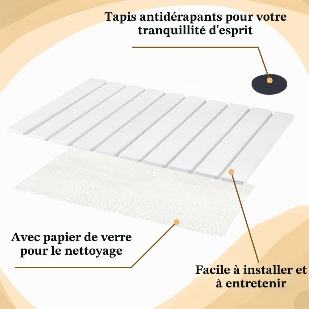 UNICRAFTALE Tapis De Séchage De Vaisselle pour Comptoir De Cuisine