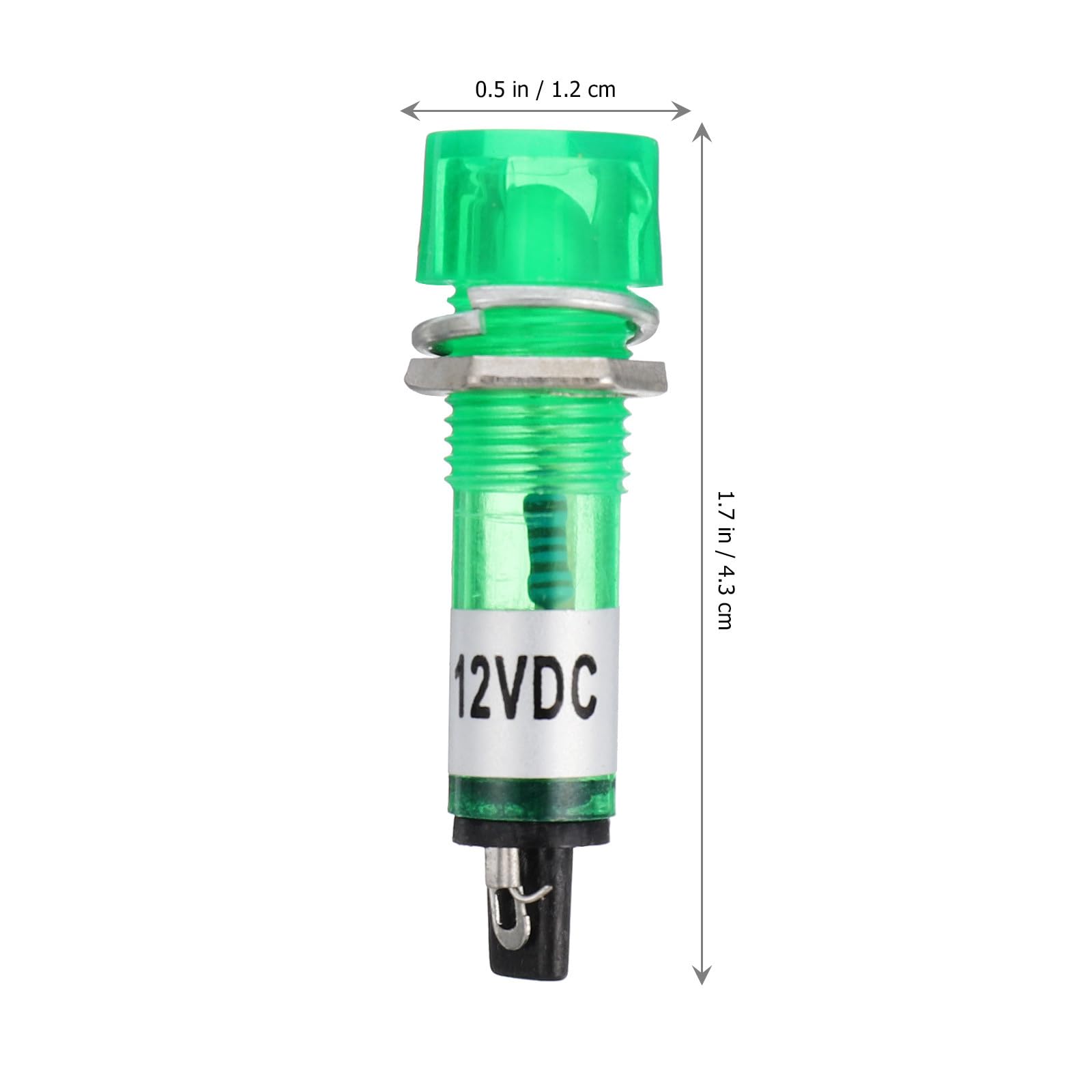 POPETPOP Voyants Indicateurs LED 10mm 20 Pièces pour Congélateur et Armoire, Plastique Solide, Conductivité Forte, Connexion Facile pour Indication D'état et Alarme
