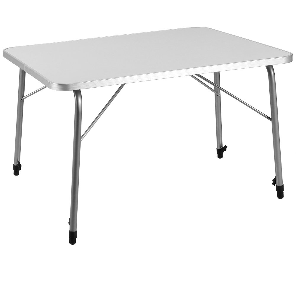 Klappbarer Campingtisch Aluminium | 60x50 Cm, Höhenverstellbar (26/56 Cm), Leicht & Tragbar