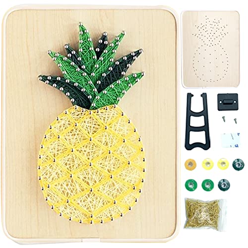 Image of DIY String Art Kit for Beginner, DIY Pineapple Craft Kit,Unique Gift,Craft Kit for Holidays