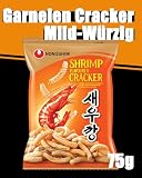 Nong Shim Shrimp Cracker – Knusprige Krabbencracker - koreanische Knabberei für jeden Tag – 1 x 75g