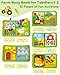 Busy Book for Toddlers 1-3, Montessori Toys for 1 2 Year Old Boy Girl Birthday Gifts, Busy Board Educational Learning Toys for 1+ Year Old, Toddler Airplane Travel Toy Farm Animals Activity Books