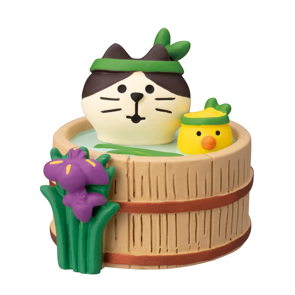 にゃこ Amazon.co.jp: デコレ(Decole) 菖蒲湯にゃんこ 約40×45×h40mm