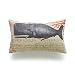 Hofdeco Decorative Lumbar Pillow Cover HEAVY WEIGHT Cotton Linen Vintage Caribbean Sea Life Nautical Whale 12"x20" 30cm x 50cm