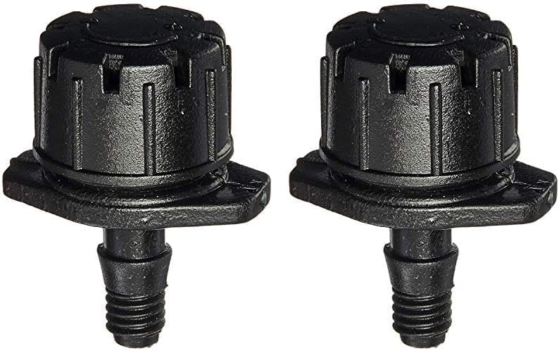 Orbit 67100 - Emisor de goteo multiflujo de riego por goteo de púas de 14 pulgadas, paquete de 20, negros