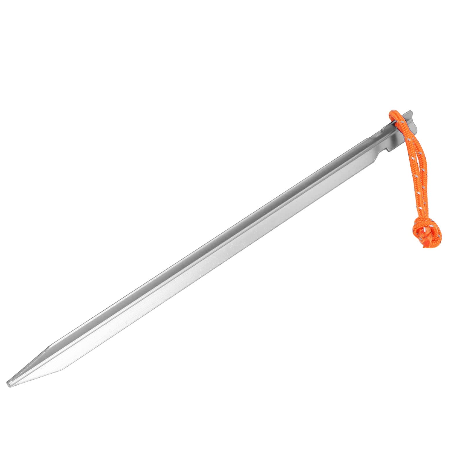 Picchetti per Tenda Resistenti da 20 Pezzi, Picchetti in Alluminio a Forma di V per Campeggio, Design Leggero e Impermeabile da 9 Pollici (Argento Bianco)