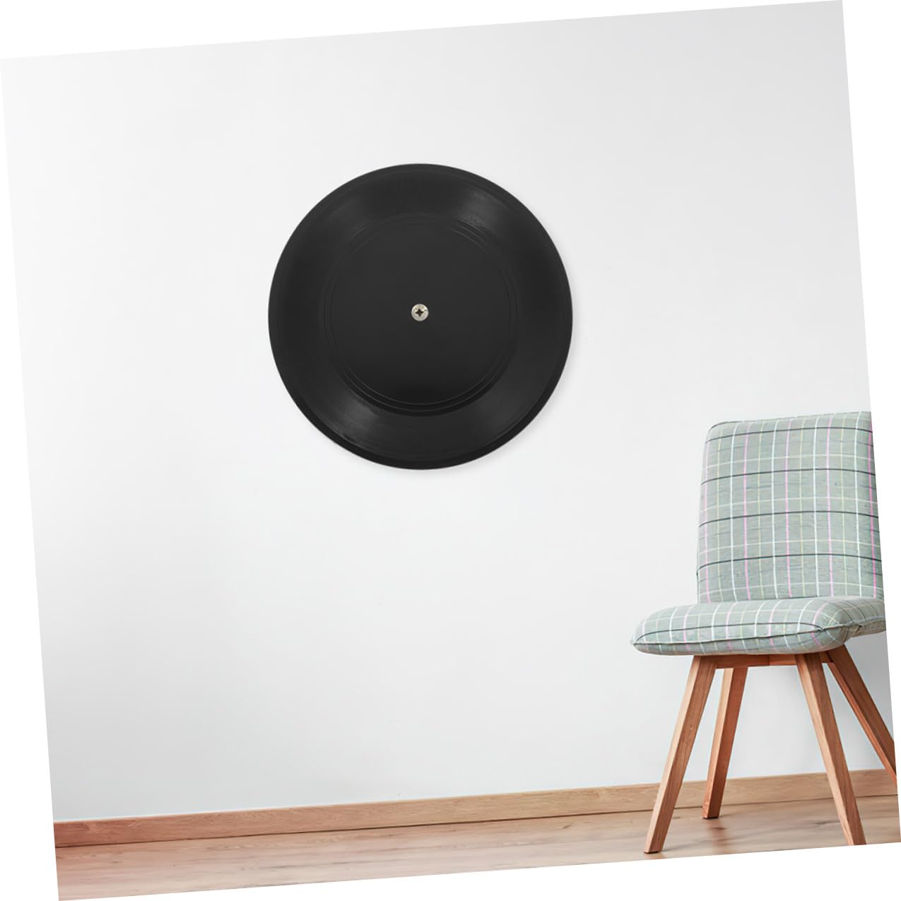 Toyvian Decorazioni da Parete e Facile da Installare 10 Pezzi in Plastica di Dischi in Vinile Nero 12 Pollici Stile Retrò per Arredamento Casa e Tema Disco