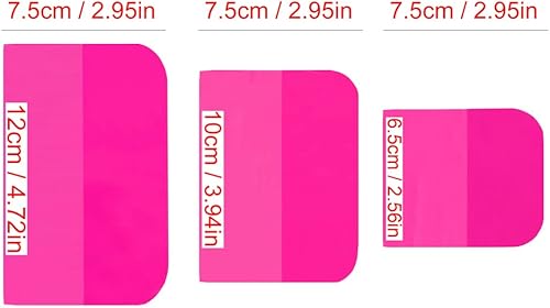 Miniatura 29 de 3 tamaños de escobilla de goma de poliuretano termoplástico suave para coche, limpiador de ventanas, removedor de agua, raspador de carbono, Negro 2