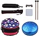 Musfunny Steel Tongue Drum Zungentrommel : 6 Zoll 8 Noten C-Dur Handpan Instrument - Stahlzungentrommel Schlaginstrument für Geburtstagsgeschenk Klangheilung Yoga Meditation(6 zoll Blau)