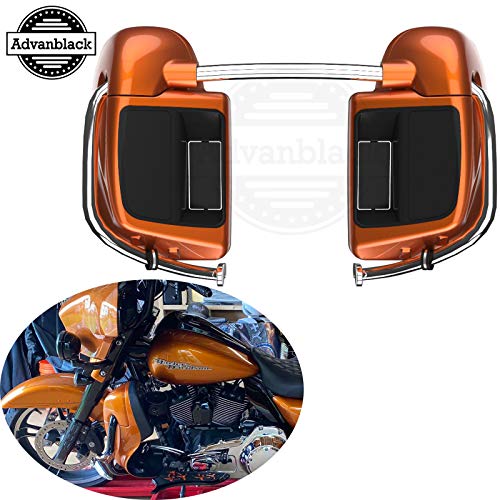 Amber Whiskey Lower Fairings Rushmore Leg Warmers Fit For Harley Touring, Street Glide, Road Glide, Road King, 2014+ #TOP6