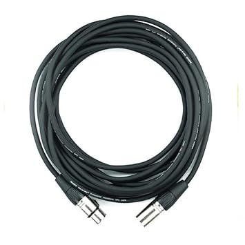 Bajaao Profesional quality, XLR Male to XLR Female Balanced Microphone Cable- Black 6M / 20ft