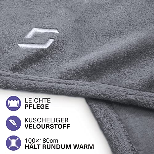 STYNGARD Flugzeugdecke mit weichem Kopfkissenbezug - Reisedecke 2 in 1 für Männer & Frauen - Verwandlungskissen - weiche & warme Decke Flugzeug Modell Toronto