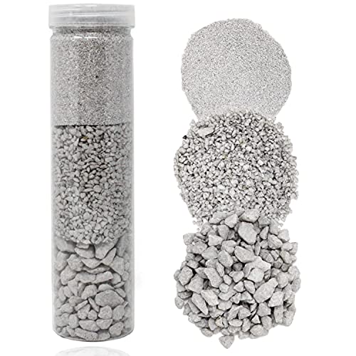 Selldorado® Dekosand in Hellgrau wiederverschließbare Behälter - Bastelsand zum dekorieren - Vogelsand für Nester - feiner Sand 700g Cover