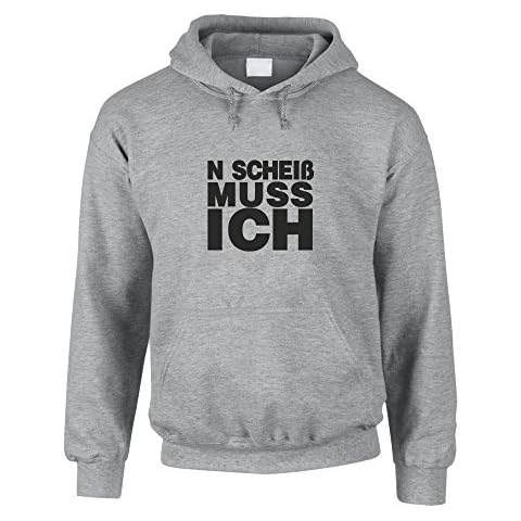 shirtdepartment Hoodie N Scheiss Muss Ich Kapuzenpullover Fun Sweater Pullover Cover