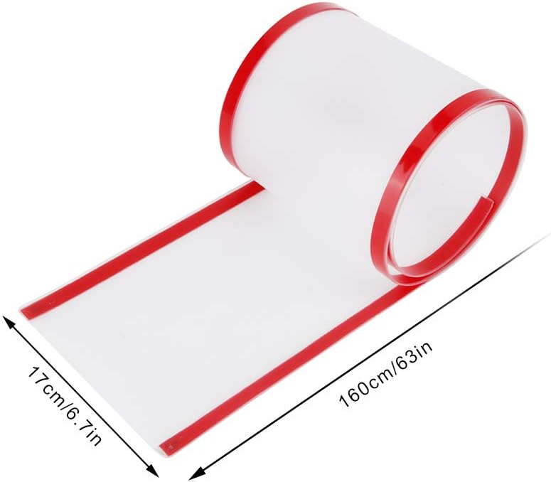 Yctze Safety Door Hinge Protector Cover - Finger Pinch Security Guard for Children & Pets - Door Pinch Protector for Wooden & Sliding Windows (Frosted Front Door 160 * 17CM)