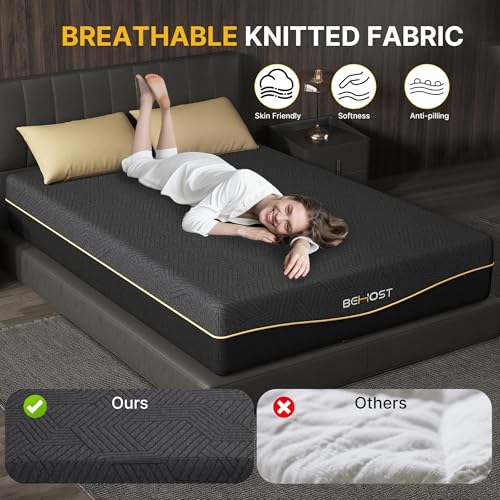 Image of 10 inch Twin Mattress Cooling Memory Foam Mattresses, Medium Firm | Mattress in a Box for Pressure Relief & Cool Sleep, Fiberglass Free, CertiPUR-US Certified