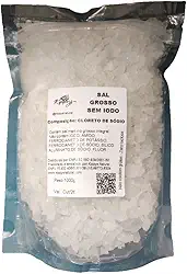Sal integral de Mossoró - tipo grosso - SEM IODO, sem ferrocianeto - 1kg - Kippys Natural