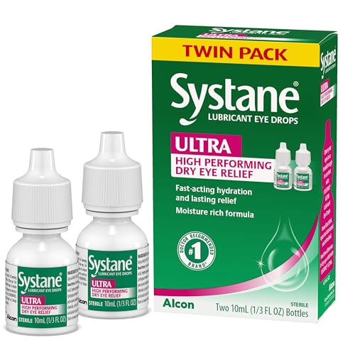 9 Best Lubricating Eye Drops for Dry Eyes (2026): Doctor-Approved Relief for Burning & Irritation 11 Systane Ultra Lubricant Eye Drops, Artificial Tears for Dry Eye, Twin Pack, 10-mL Each