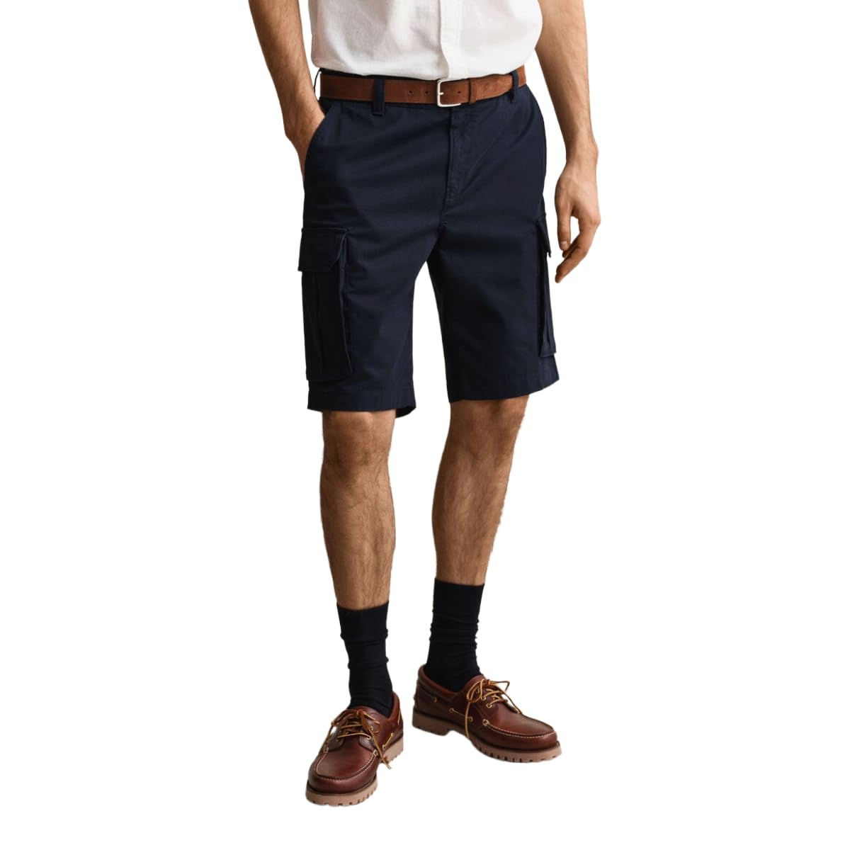 Gant Blue Classic Cargo Shorts - Male - Casual Shorts - W36 - Shorts