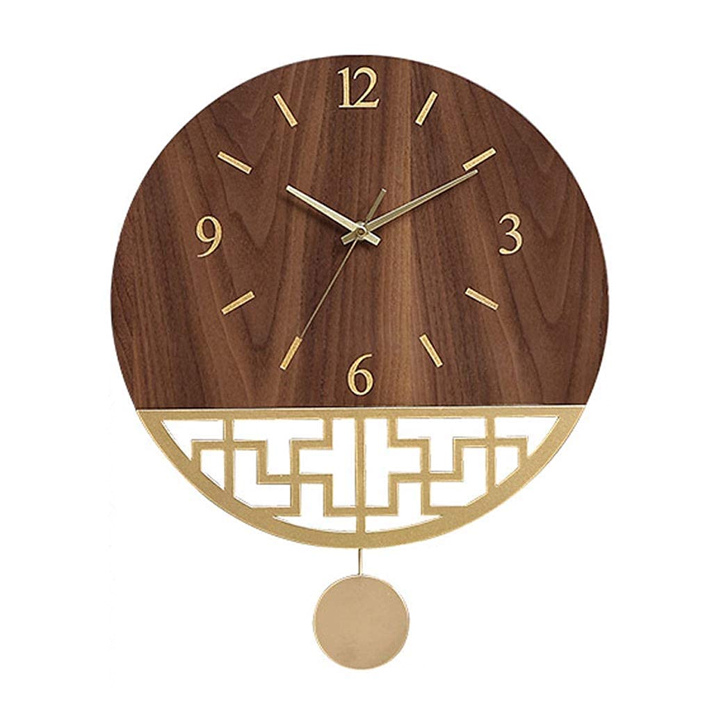 Horloge muette de salon en bois pour éliminer les bruits de tic-tac