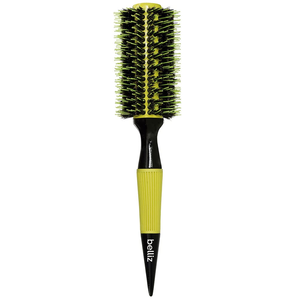 Belliz, Escova de Cabelo Térmica, Pro Colors Nº 27, Base de Cerâmica, Cerdas Mistas
