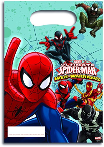 Preisvergleich Produktbild 6 Spiderman Web Warriors Geschenktüten