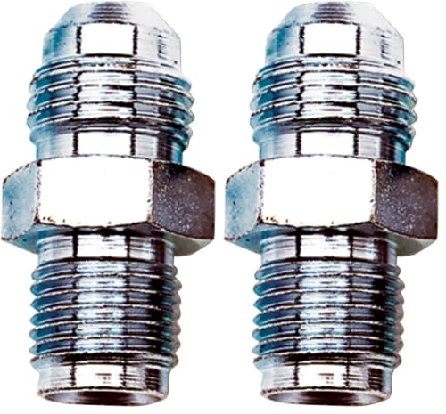 Image of Edelbrock Russell 640330-6AN to 1 /2 inch-20 Inverted Flare, Steel (Pack of 2)
