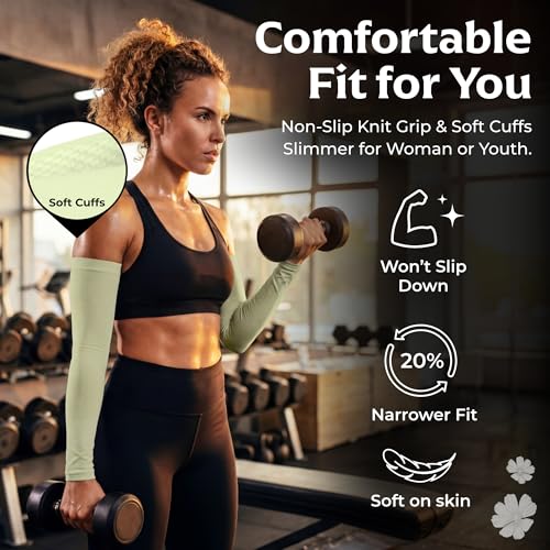 Image of SportsTrail Cooling Arm Sleeves for Men & Women - Breathable, UV Sun Protection, Sports Arm Sleeves for Women, Men & Youth