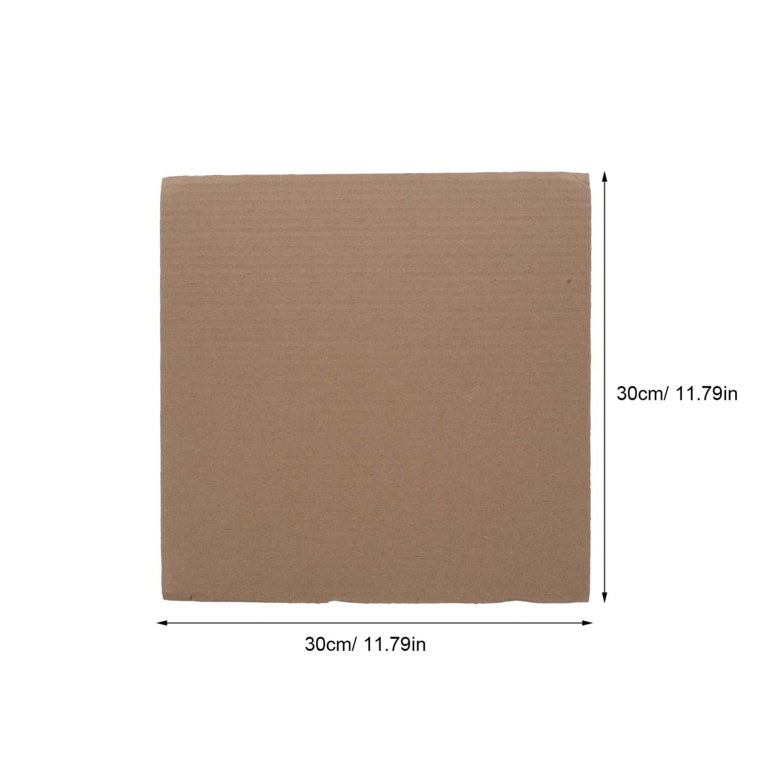 BESTOYARD 50 Stück Braune Wellpappbögen aus Papier für Vielseitige Verwendung als Kartonverpackung und Trennwände mit Einfacher Installation zum Basteln und Verpacken