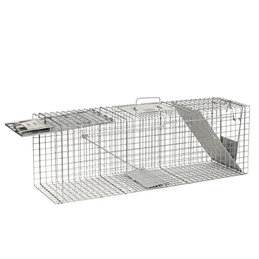 Havahart 1045SR Large 2-Door Humane Catch and Release Live Animal Trap for Armadillos, Beavers, Bobcats, Small Dogs, Cats, Foxes, Groundhogs, Nutria, Opossums, Raccoons, and Similar-Sized Animals