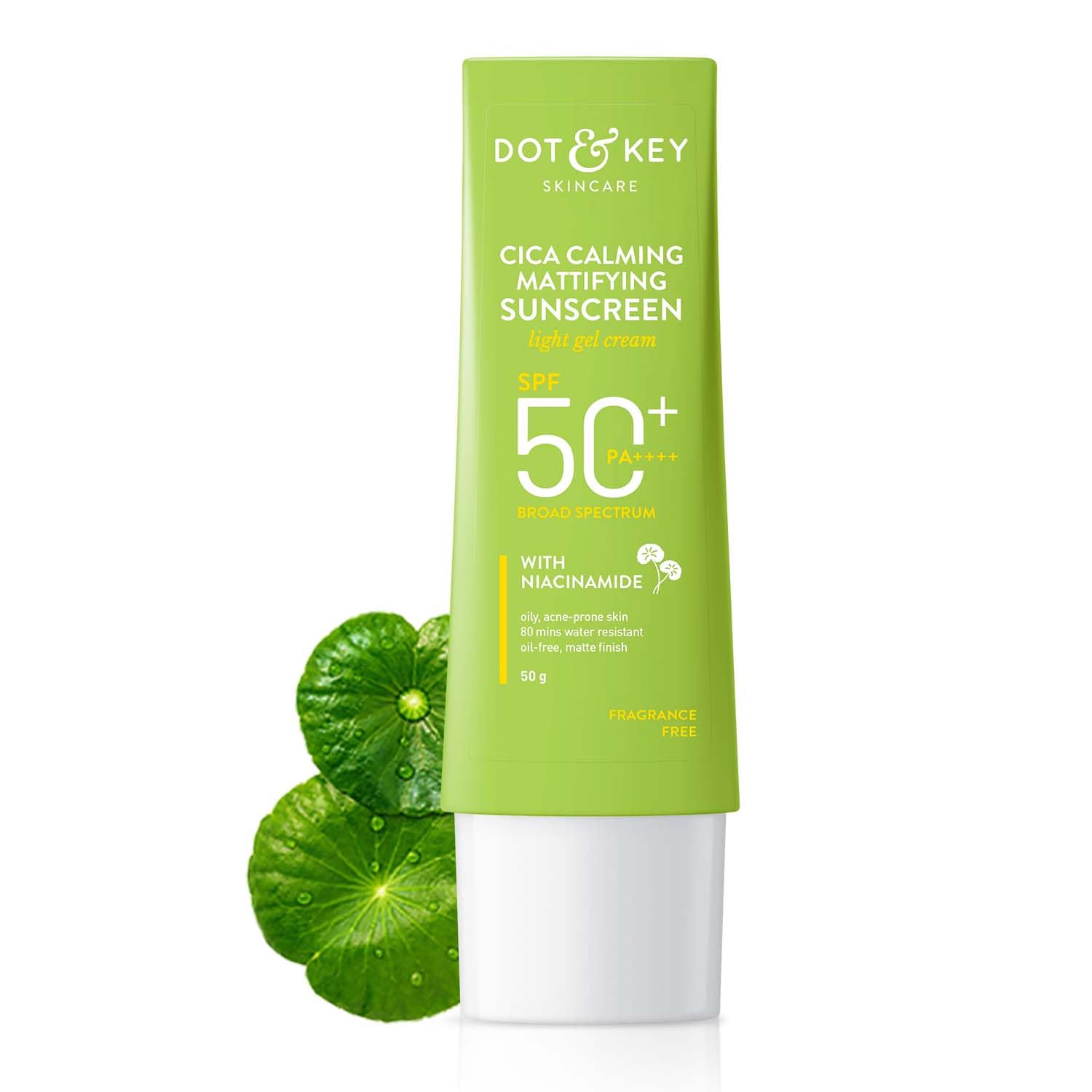 Buy Dot & KeyCICA Calming Mattifying Sunscreen SPF 50 PA++++ For Oily