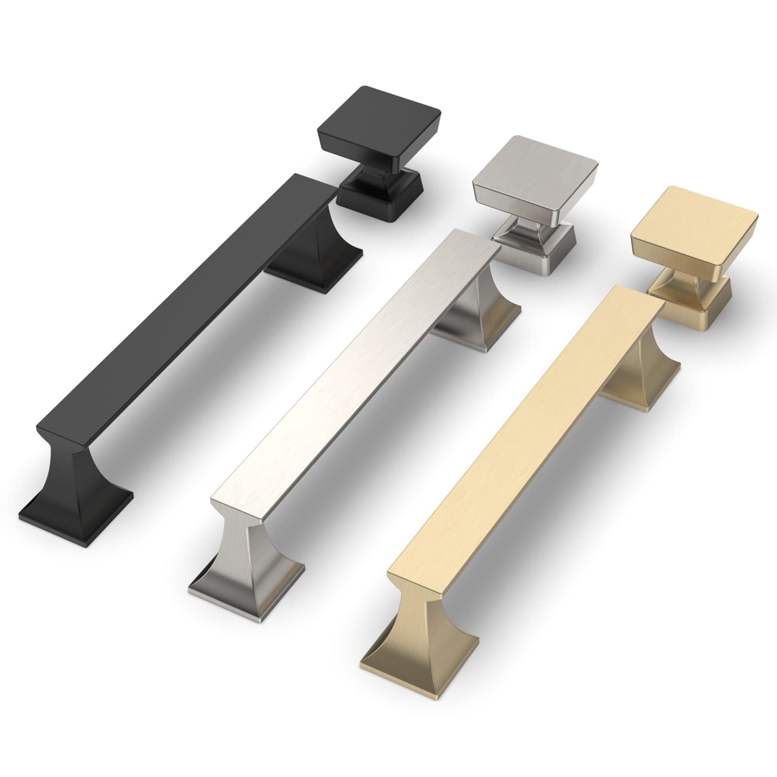 9BUILD 10 maniglie per armadietti da cucina in oro spazzolato, maniglie per armadietti da cucina, maniglie dorate, maniglie per armadietti, cassettiere, maniglie in ottone