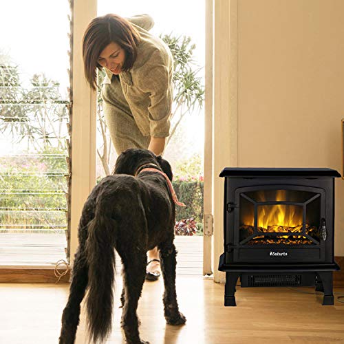 TURBRO Suburbs TS20 Electric Fireplace Infrared Heater, Freestanding  Fireplace Stove with Realistic Dancing Flame Effect - CSA Certified -  Overheating Safety Protection - Easy to Assemble - 20 1400W -  InstantFinance24