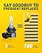 AUXITO 9006 HB4 LED Fog Light Bulbs, 3000K Amber Yellow, 6000 LM High Brightness, 30W Play and Plug, Super Penetration with 12 CSP Chips, Waterproof, DRL Bulbs Replacement for Cars, Pack of 2