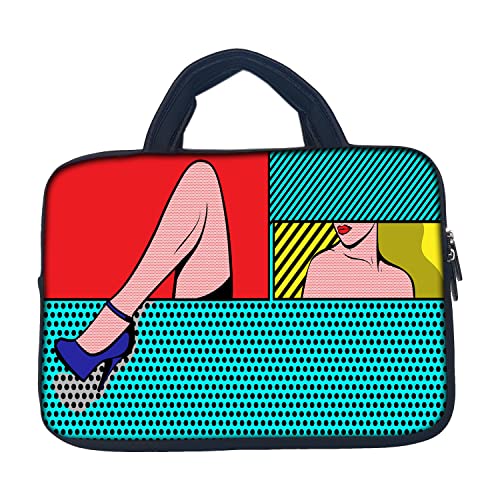 Image of Theskinmantra Blue Sandal Laptop Sleeve for 13 inch laptops