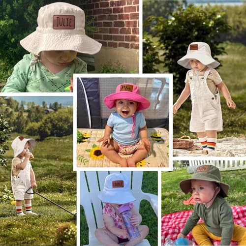 Personalized Baby Sun Hat - Custom Name Summer Beach Hat, Wide Brim Bucket Hat for Infant Toddler Kids4