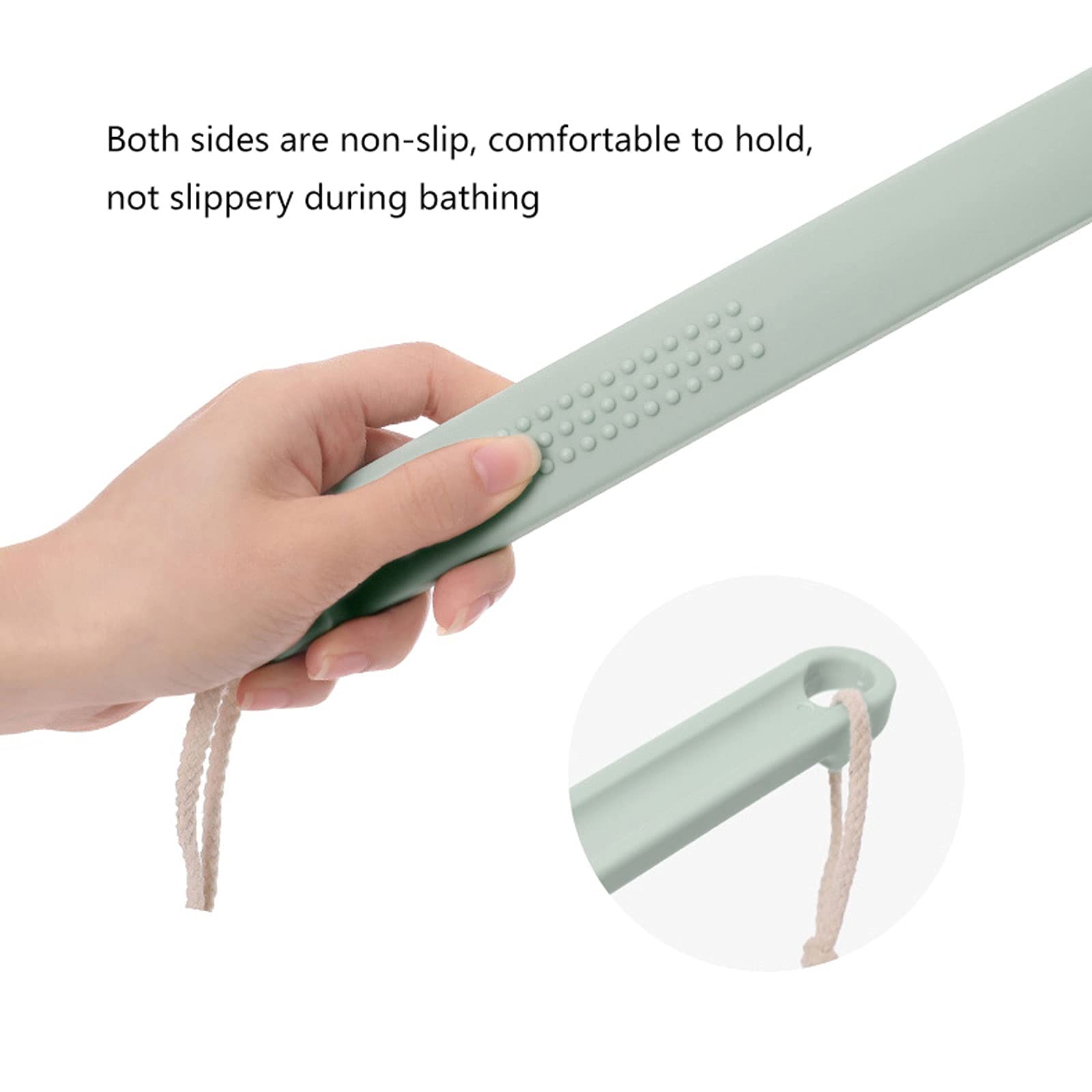 Cepillo de Ducha Cepillo Corporal de Dos Piezas Cerdas Suaves de Mango Largo Exfoliante para la Espalda Artefacto para el Cuerpo Cepillo para el baño para la Espalda Cepillo para el baño de