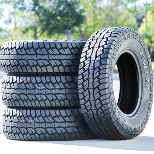 Set of 4 (FOUR) Evoluxx Rotator A/T All-Terrain Off-Road Light Truck Radial Tires-LT275/70R18 275/70/18 275/70-18 125/122S Load Range E LRE 10-Ply OWL Outlined White Letters