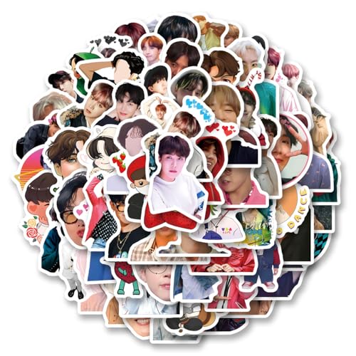 70 PCS Jhope Aesthetic Stickers Vinyl Sticker for Water Bottle Laptop Phone Scrapbooking Journaling for Party Supply Favor Decor