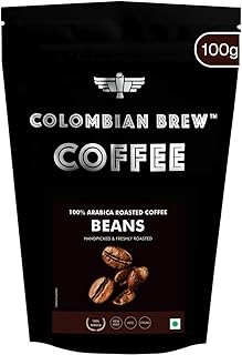 Colombian Brew 100% Arabica Roasted Coffee Beans 100g
