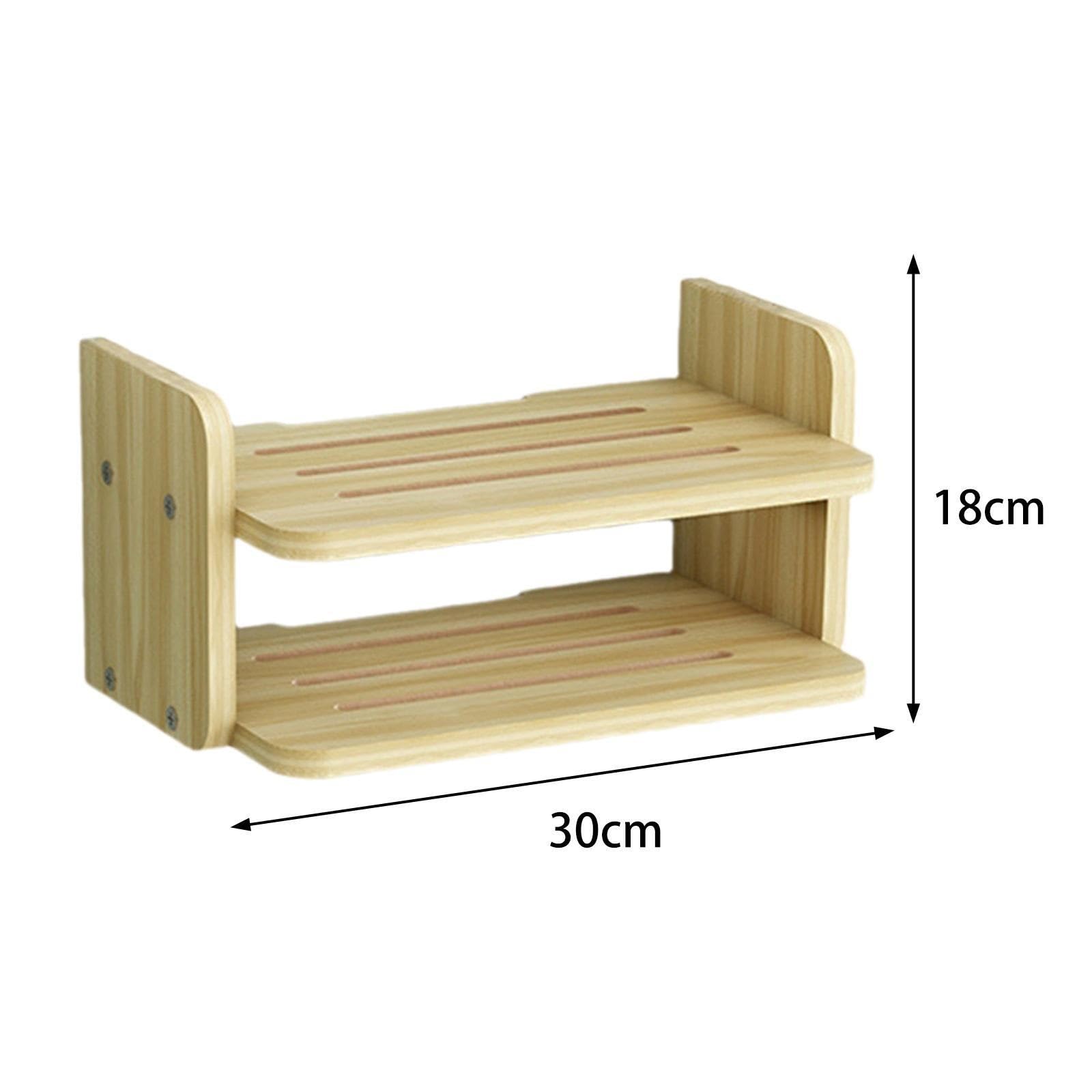 Wandmontiertes Bücherregal Bücher Regal Wand Halterung Zubehör Hängende Küche Schwimmende Regal Lagerung for Hause Spiele Konsolen Büro Badezimmer Für Schlafzimmer, Büro(Wood Color)