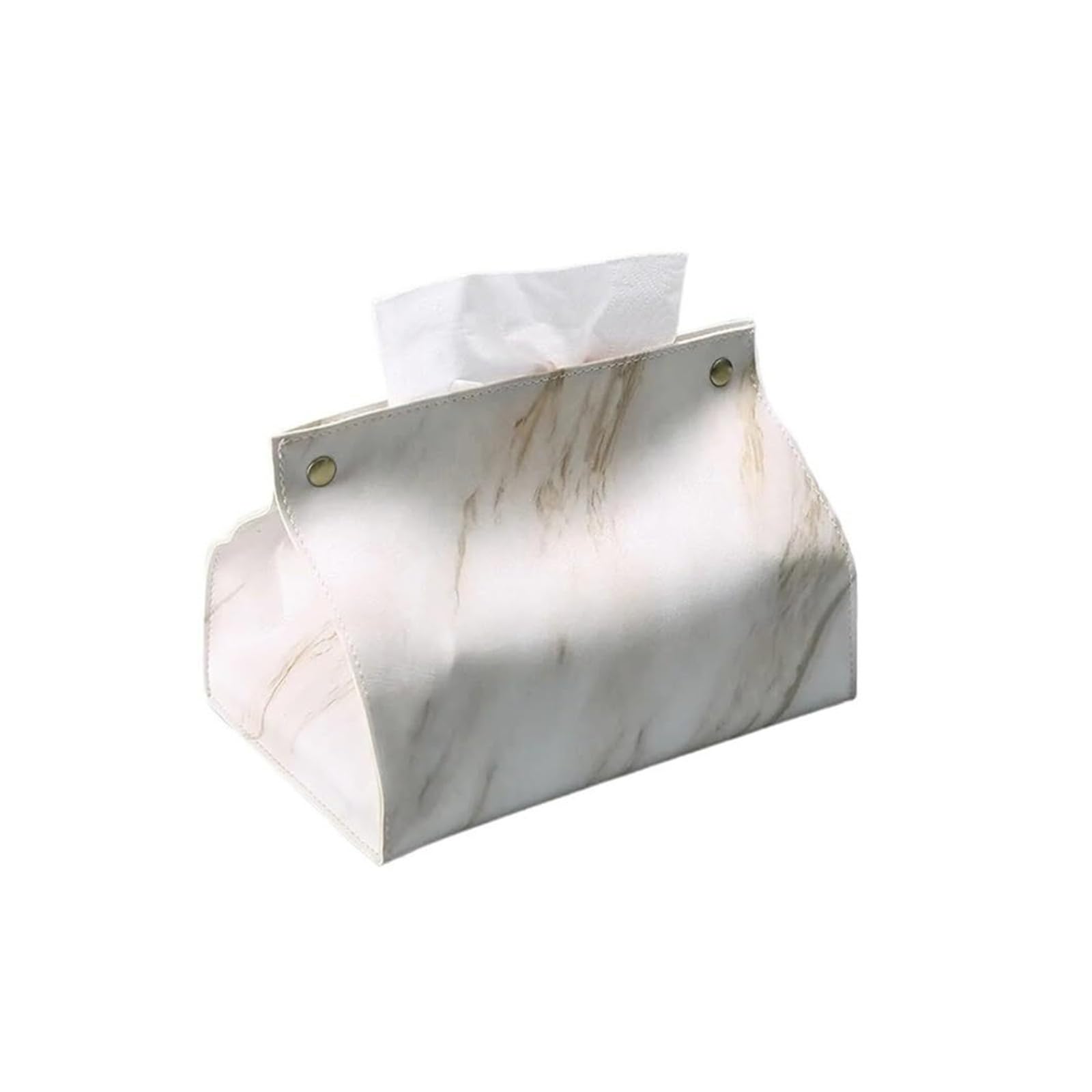 Tissue Dispenser Box Tissue Box Cover Container PU Marble Pattern Napkin Holder Storage Apartment Must Haves