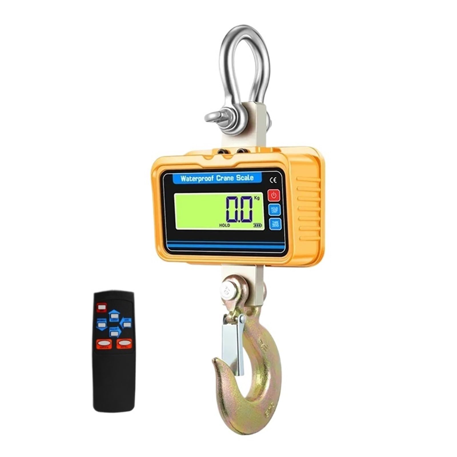 Gqnblvhzupdm 2000Kg-Backlight Or Crane Scale, 1T/2T/3T Heavy Duty Electronic Crane Scale 1000Kg/2000Kg/3000Kg Industrial Hanging Digital Hook With Remote Control