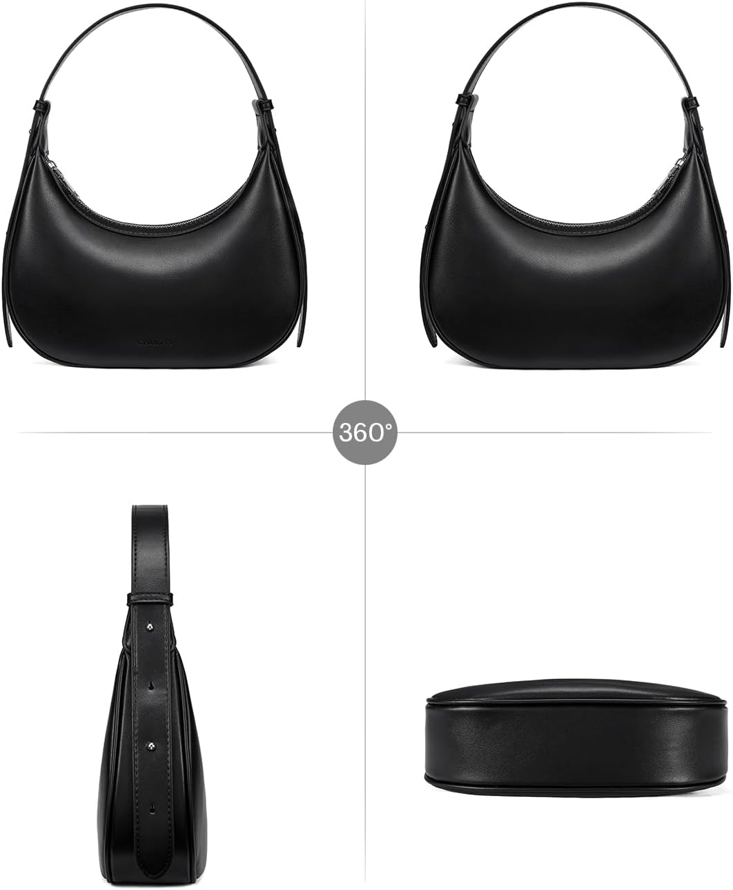 CHOLISS Shoulder Bag for Women RFID Vegan Leather Crescent Hobo Bag Clutch Underarm Purse Top-Handle Travel Handbags - Image 7