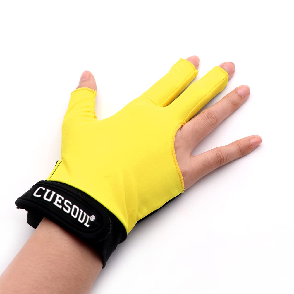 CUESOUL The Billiard Gloves Left/Right Bridge Hand - Suitable for Pool Game/Snooker/Carom Game, yellow - right - Image 3