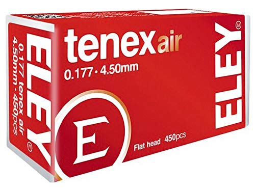 ELEY Tenex Flat Nose Air Gun Pellets 177 Caliber 4.50mm 8.2 Grain 450PK