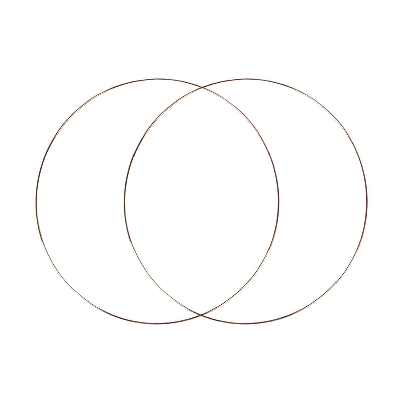 Cercles métalliques pour couronnes florales de 40 cm décorations macramé