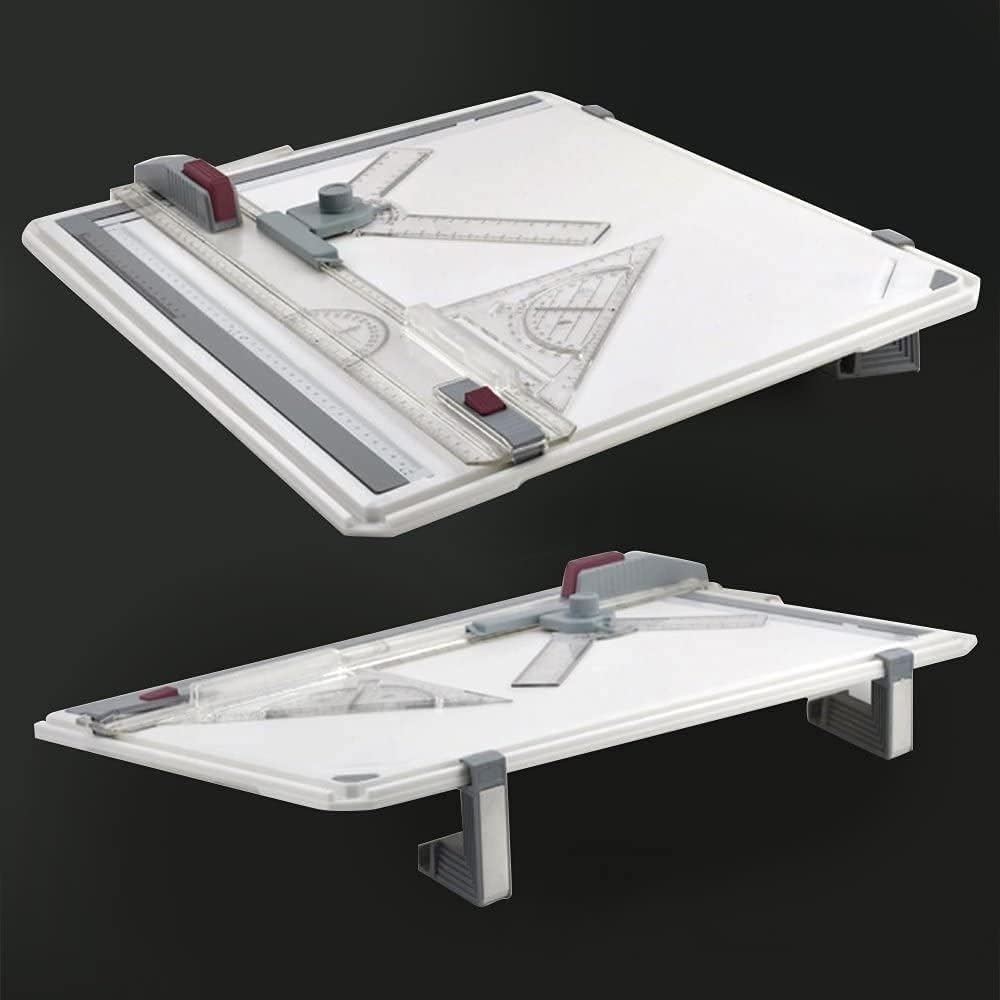 建築用製図版（A3） 製図板 A3 水平定規 スライド式 固定ロック L型アタッチメント