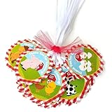 Farm Animals Thank You Favor Tags by Adore By Nat - Boys and Girls Birthday Baby Shower Party Gift Tags - Set of 12