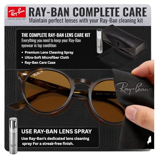 Image of Ray-Ban RB2180 Round Shaped Sunglasses for Men & Women with Official RAYBAN Eyewear Kit